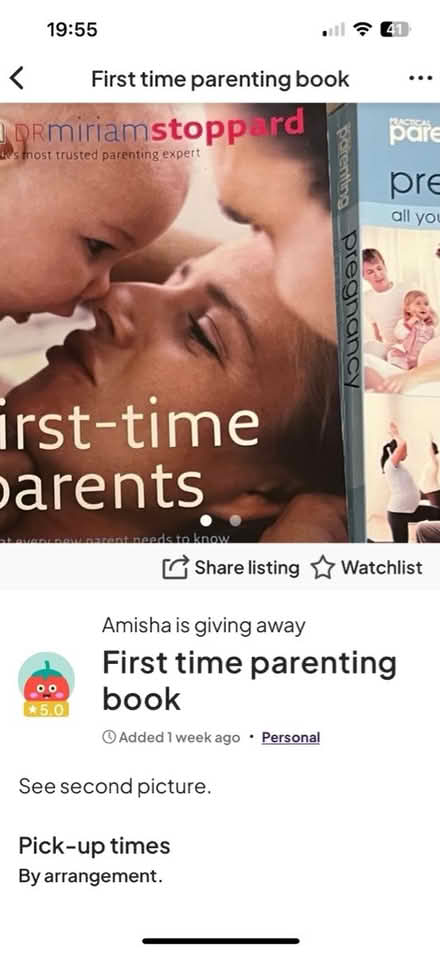 Photo of free Pregnancy/ parenting books (HA3 Harrow weald) #1