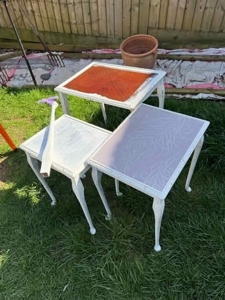 Photo of free Set three side tables to upcycle (Peasedown St John CP) #1