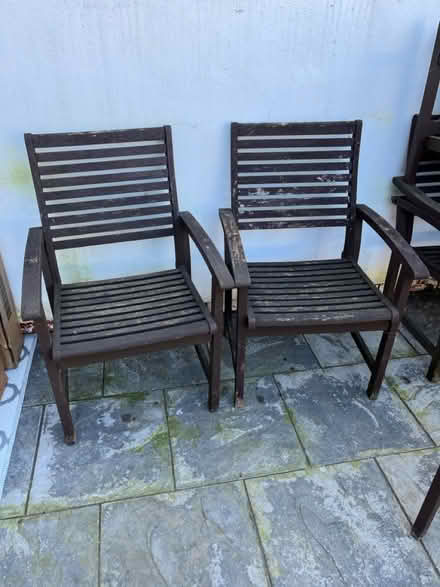 Photo of free Garden chairs x6 (Abbots Langley wd5) #2