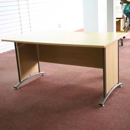 Photo of free Office desk. Width = 147 cm, depth = 80 cm Fair condition (Burgess Hill RH15) #1