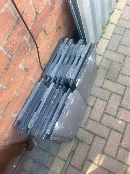 Photo of free x18 Roof tiles, x2 tin roof sheets (PR5 lostock hall) #4