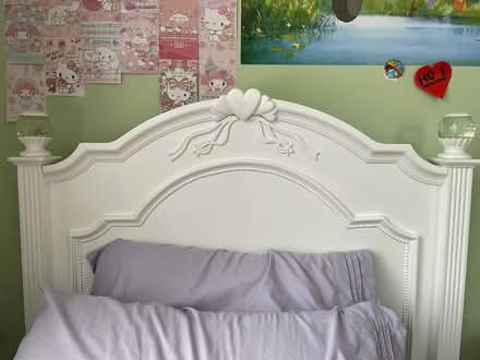 Photo of free Girl’s twin bed frame (St. Charles - near Dean & 12th) #3