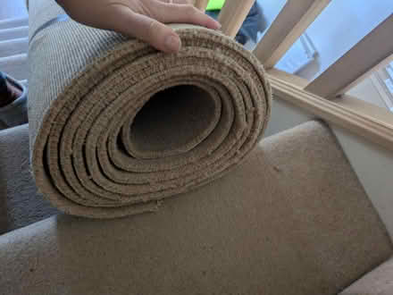 Photo of free 2 x beige carpet offcuts (Mosspark, Glasgow G52) #2