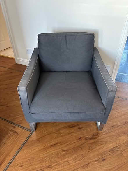 Photo of free Grey armchair (Bournmoor DH4) #1