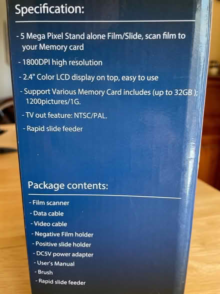 Photo of free Film scanner (PE8) #2