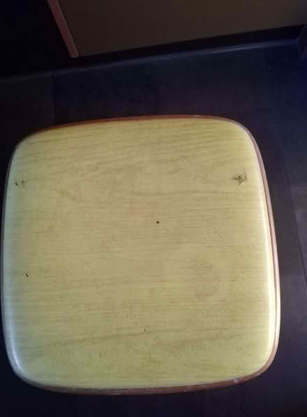 Photo of free Fold-away stool wooden with vinyl padded seat (South Woodford E18) #3