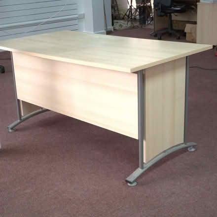 Photo of free Office desk. Width = 147 cm, depth = 80 cm Fair condition (Burgess Hill RH15) #2