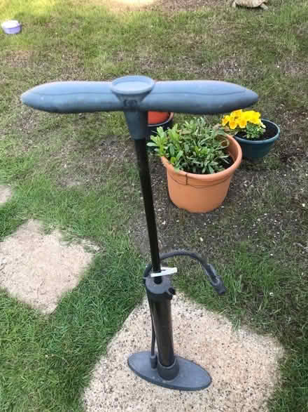 Photo of free Bicycle track pump for Schrader (car) valve. (College Town GU47) #2
