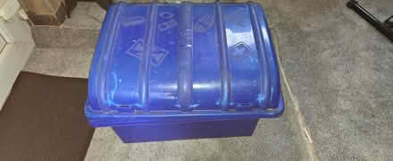 Photo of free Blue plastic trunk with removable lid (Arnold NG5) #1