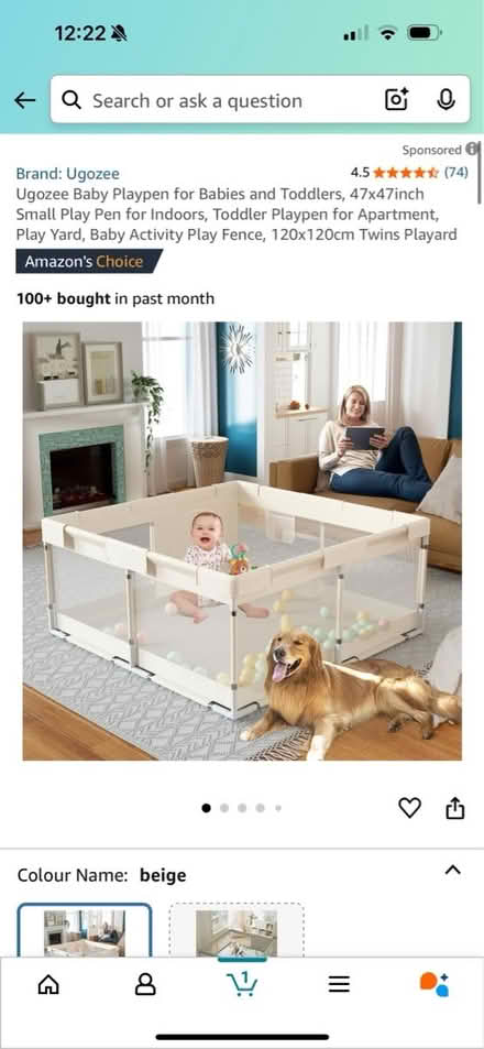 Photo of free Baby play pen (De76ft) #1
