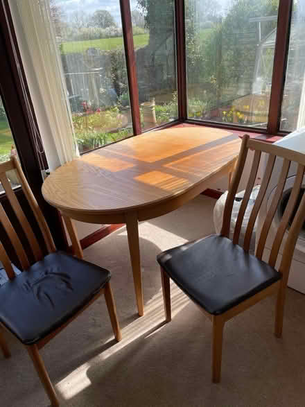 Photo of free Dining table with two chairs (Aylesbury HP22) #1