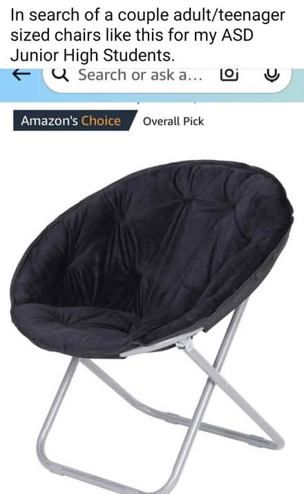Photo of saucer style chairs (Redford 7 mile and Inkster) #1