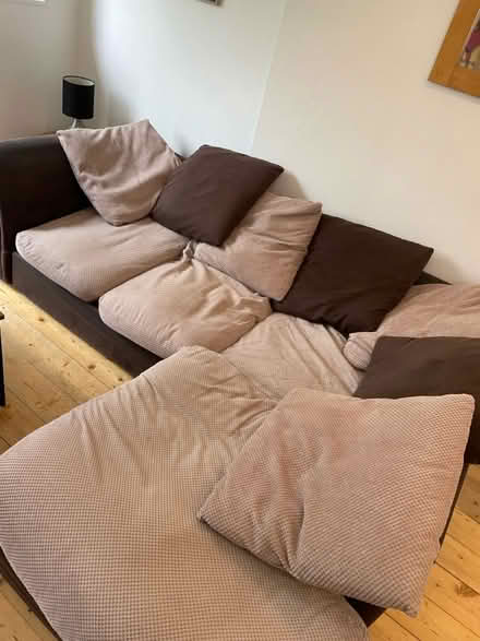 Photo of free Brown corner sofa (Preston Park) #1
