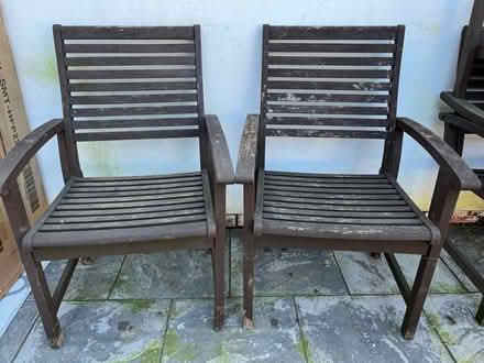 Photo of free Garden chairs x6 (Abbots Langley wd5) #1