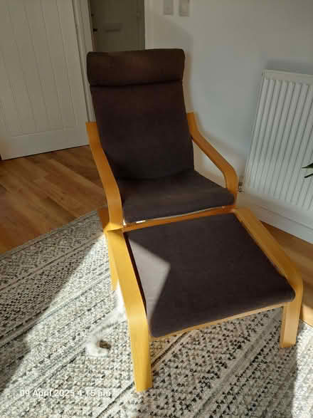 Photo of free Armchair and matching footstool (The Folders Lane Estate RH15) #1