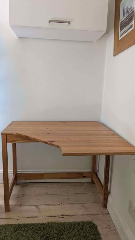Photo of free Wooden corner desk (Town Furze OX3) #1