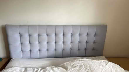 Photo of free Double bed fabric headboard (Chiswell Green) #1