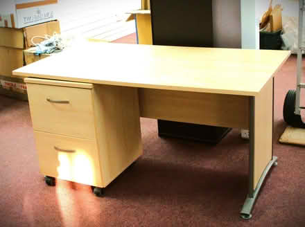 Photo of free Office desk complete with filing cabinet under Width = 147cm (Burgess Hill RH15) #1