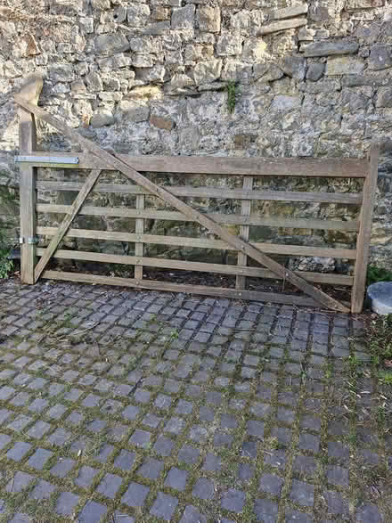 Photo of free Wood 9ft Gate for driveway (Chirk LL14) #2