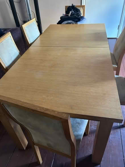 Photo of free Extendable dinning table, 6 chairs (Bexleyheath) #1