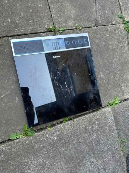 Photo of free Talking electronic weigh scales - black/glass (Abingdon-on-Thames OX14) #1
