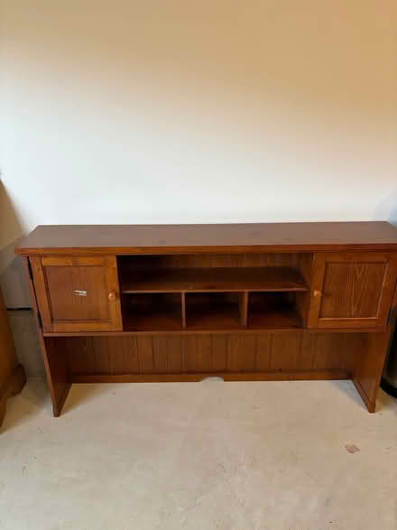 Photo of free Wood hutch for desk or breakfront (Doylestown PA) #3