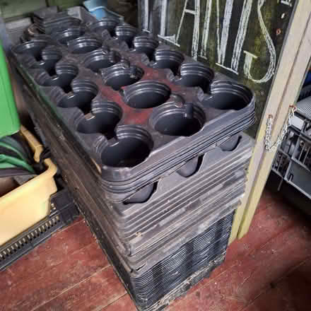 Photo of free Plant trays and 9cms brown pots (Rother TN35) #1