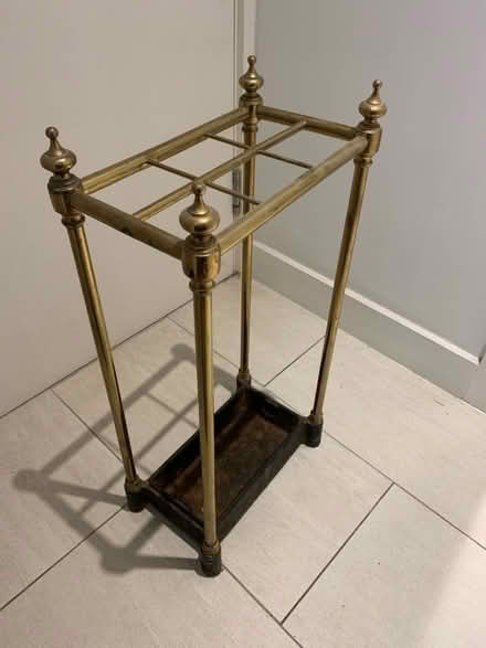 Photo of free Gold colored umbrella stand (Chalk Farm NW3) #1