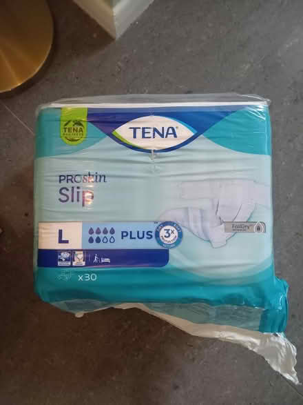 Photo of free Full pack of Tena adult nappies (Dorking) #1