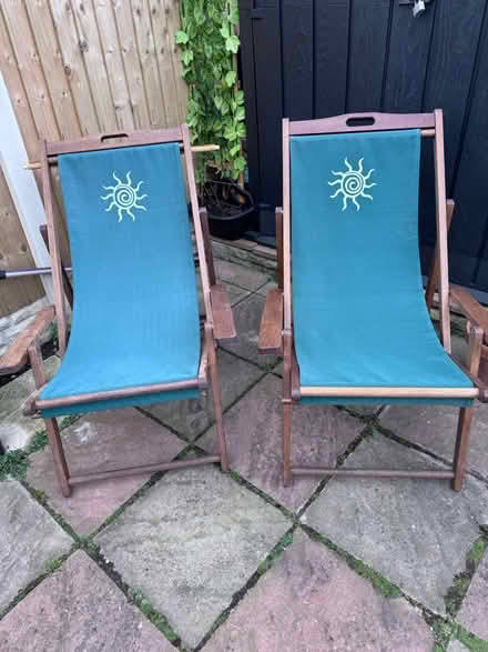 Photo of free Holiday Deck Chairs x2 (Waterthorpe, Sheffield S20) #1