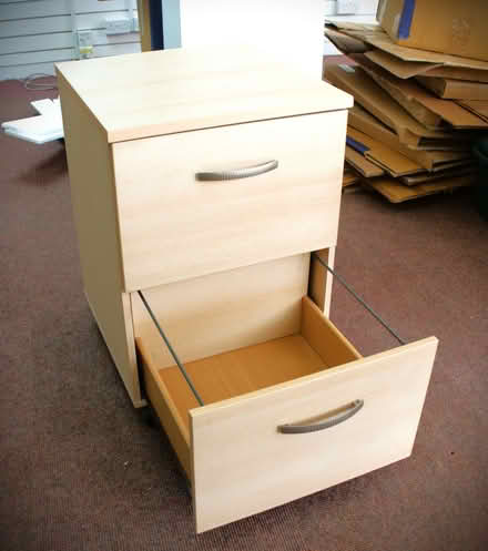 Photo of free Two drawer filing cabinet, fits under desk, decent condition (Burgess Hill RH15) #2