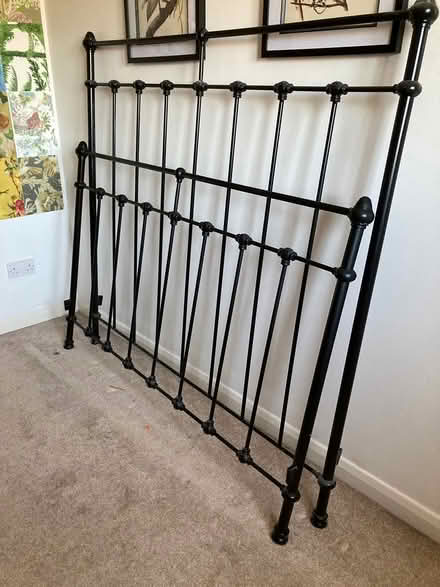 Photo of free Black metal king size bed frame (West Bridgford NG2) #1