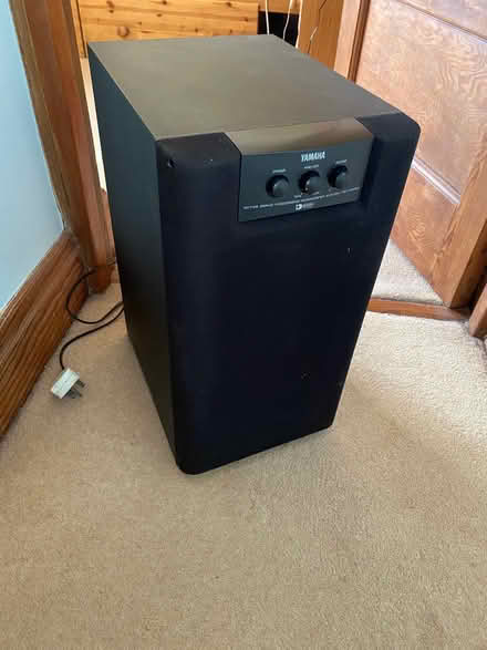 Photo of free Yamaha Subwoofer, black, excellent condition, previously use (Alfrick WR6) #1