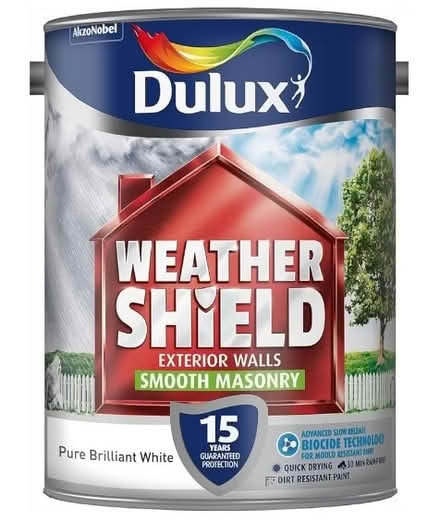 Photo of White Exterior Paint - Small Amount (Higher Bebington CH63) #1