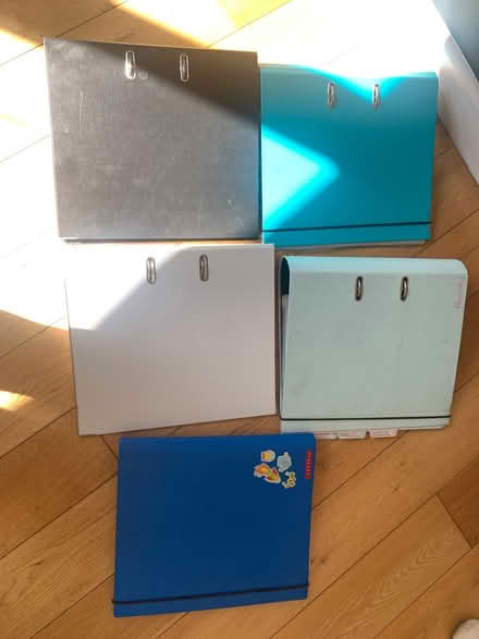 Photo of free 5 ring binders with dividers and plastic sleeves (Wootton OX13) #1