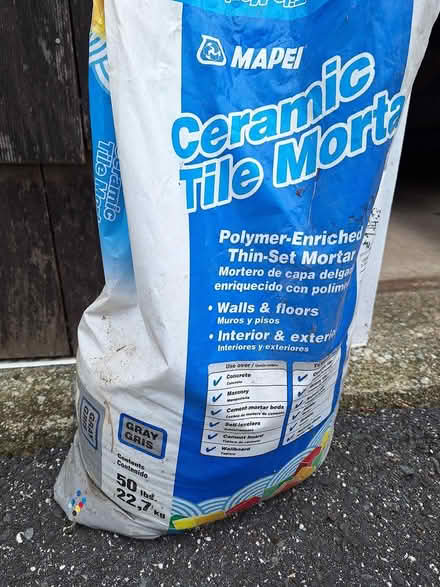 Photo of free Ceramic Tile Mortar (New Fairfield, CT) #1