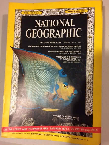 Photo of free National Geographics 1960s (West San Jose near Cupertino) #1