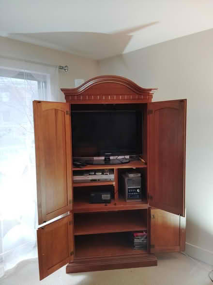 Photo of free Tall TV Cabinet with Doors (Green Lake Area Seattle) #2