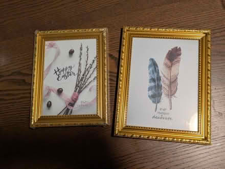 Photo of free Gold picture frames, 5x7, 6x8 (North Laurel) #1
