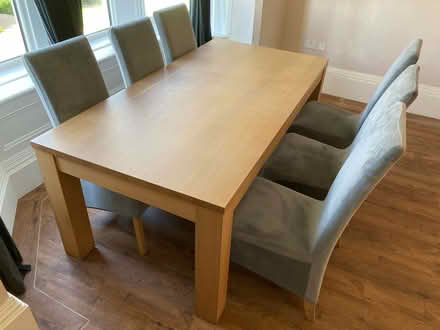 Photo of free Large dining room table + 6 chairs (Shap CA10) #2