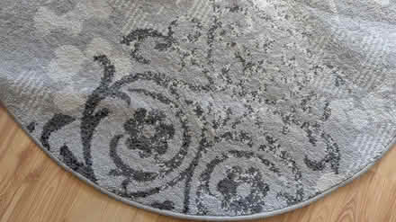 Photo of free 48 inch round rug light gray (Cupertino/West San Jose) #1