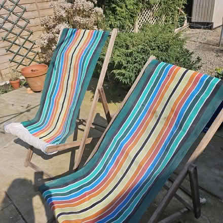 Photo of free 2 Traditional Deck Chairs (Dolley Green LD8) #2