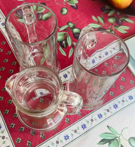 Photo of free Pint glass tankards, small glass jug (Fairfield LA1) #1