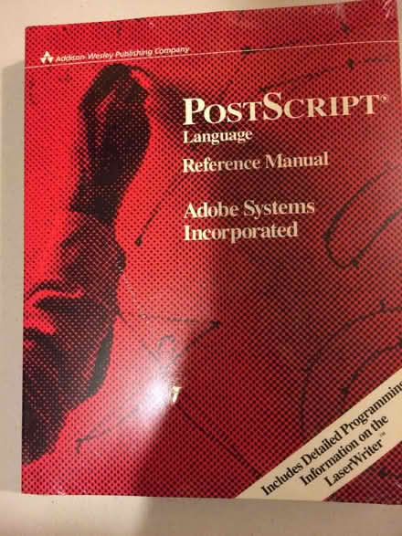 Photo of free Adobe Postscript books (West San Jose near Cupertino) #1