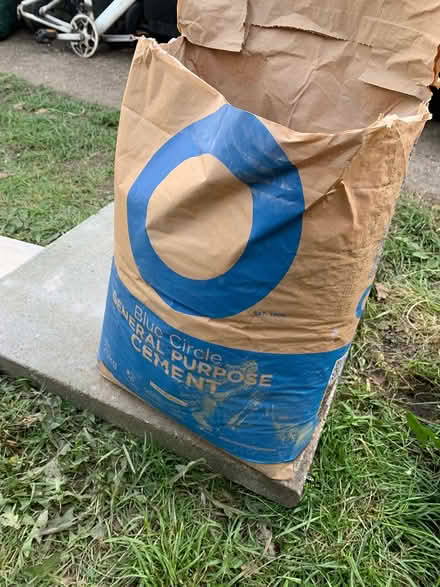 Photo of free Bag of cement, opened (Midhurst GU29) #1