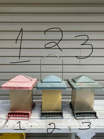Photo of free 3 Anti-Squirrel Hopper Bird Feeders (South Downers Grove near YMCA) #1
