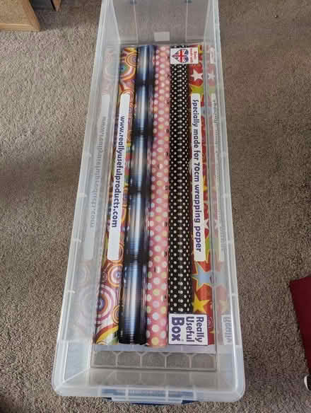 Photo of free Really Useful storage box for wrapping paper rolls (Crownhill MK8) #2
