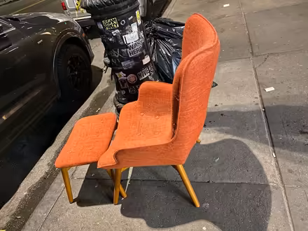 Photo of free CURB ALERT - chair + stool (Upper West Side 10023) #2