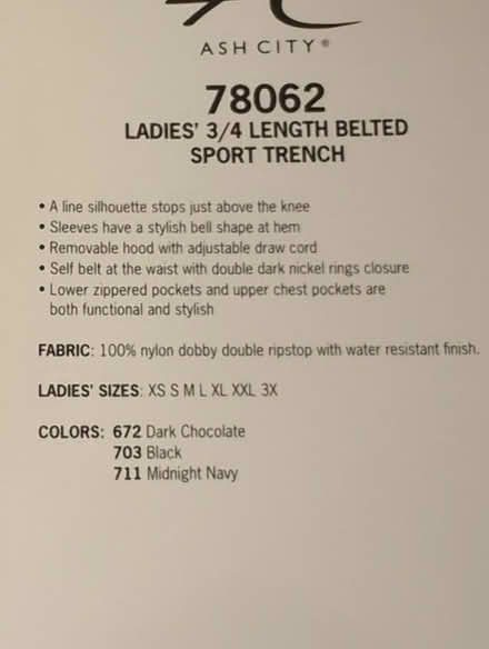 Photo of free Ladies 3/4 Trench (Trafalgar/River Oaks, Oakville) #2