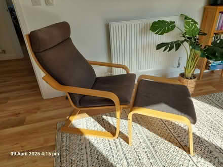 Photo of free Armchair and matching footstool (The Folders Lane Estate RH15) #2